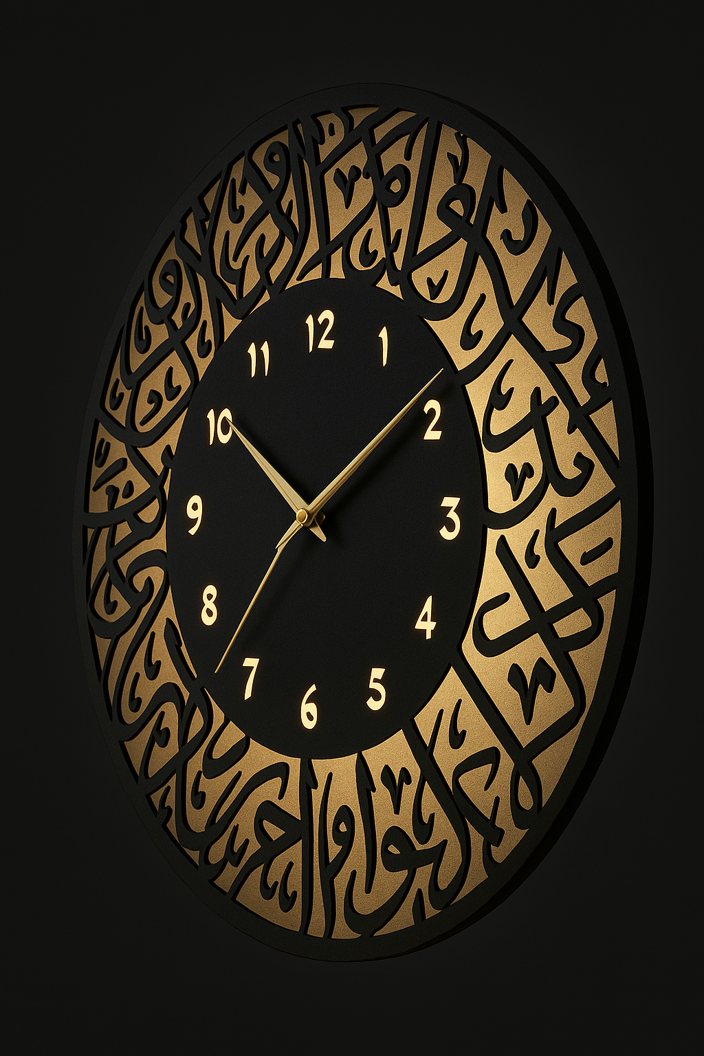 Calligraphic Aura Clock