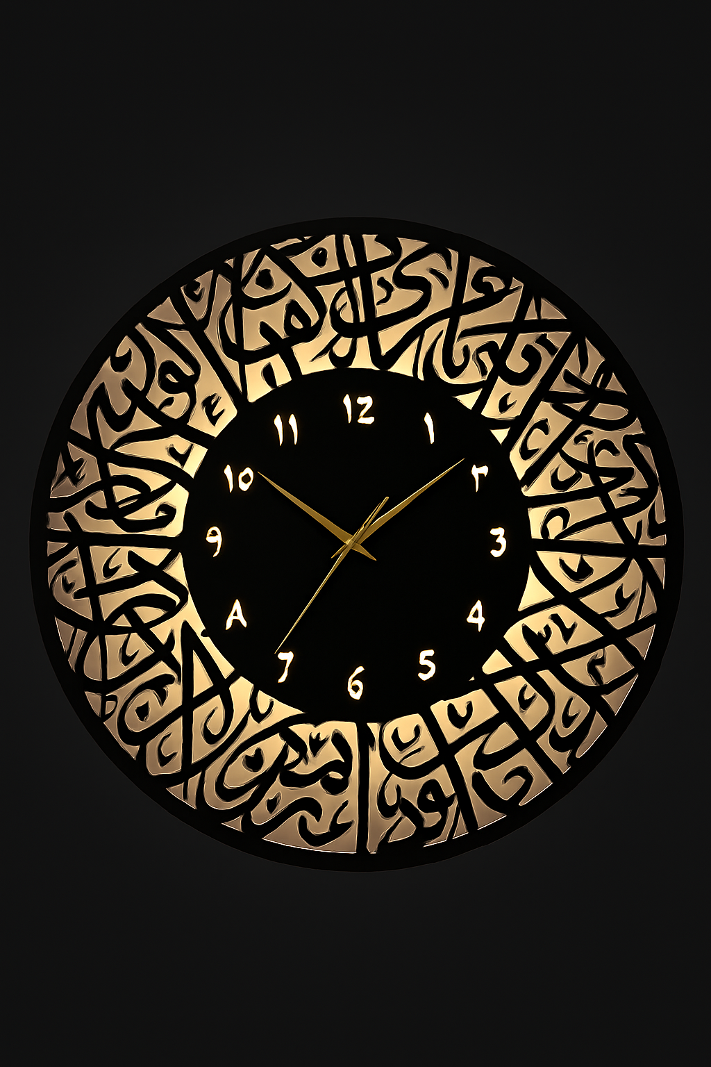 Calligraphic Aura Clock