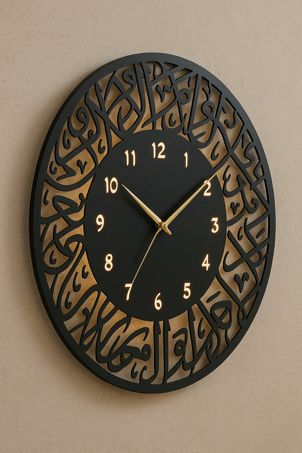 Calligraphic Aura Clock