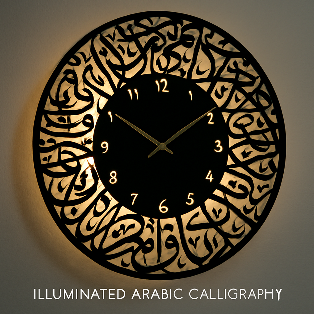 Calligraphic Aura Clock